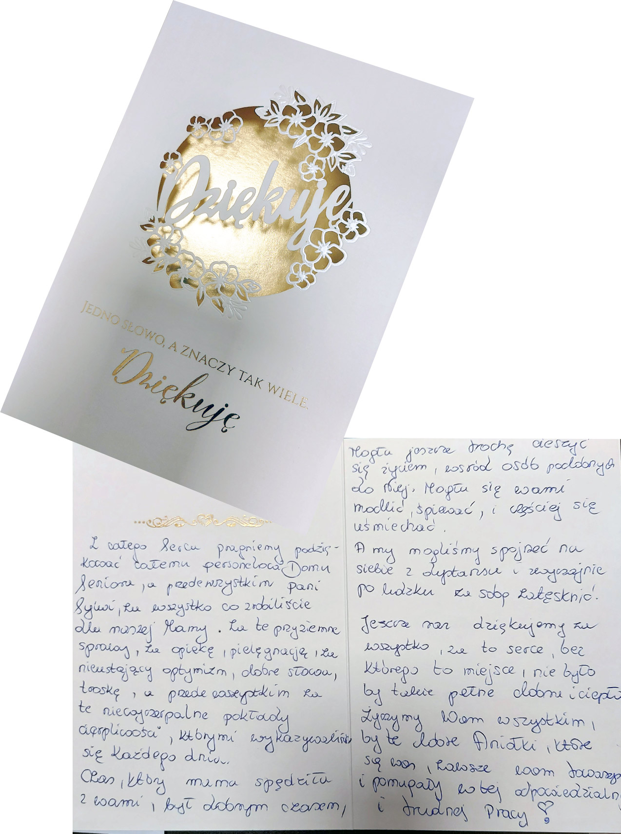 Kartka „Dziękuję”